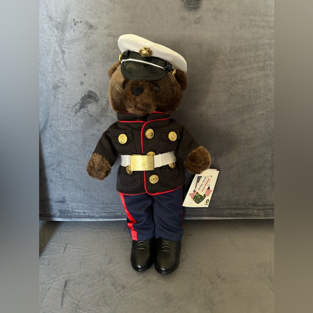 Small bear USMC uniform